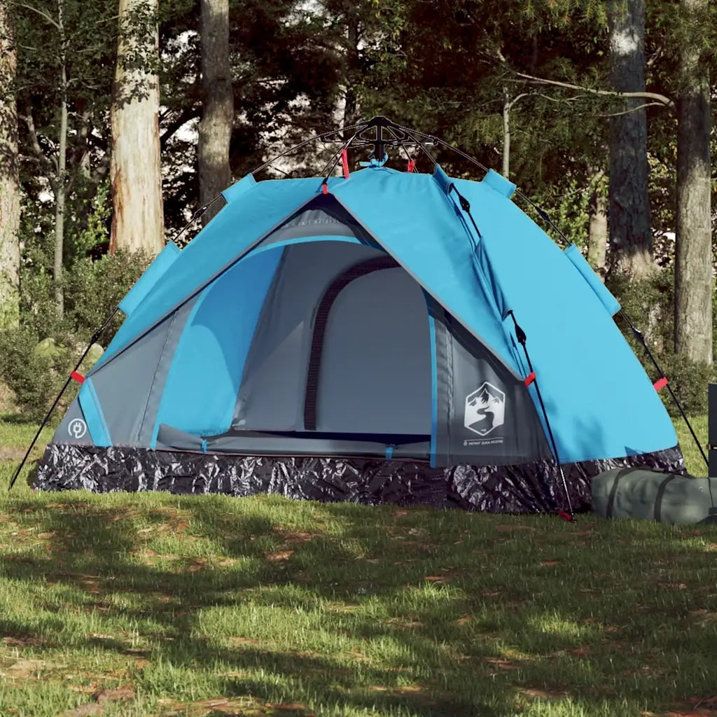 Tenda a Cupola da Campeggio 2 Persone Blu a Rilascio Rapido 4004190