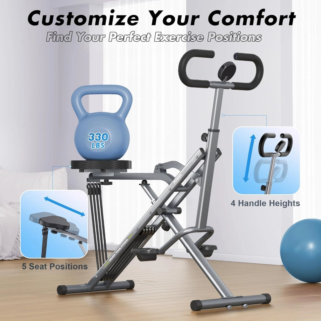 Bicicletta Fitness Pieghievole ¨C zephmum ¨C Grigio, Acciaio, Max Carico 158 kg