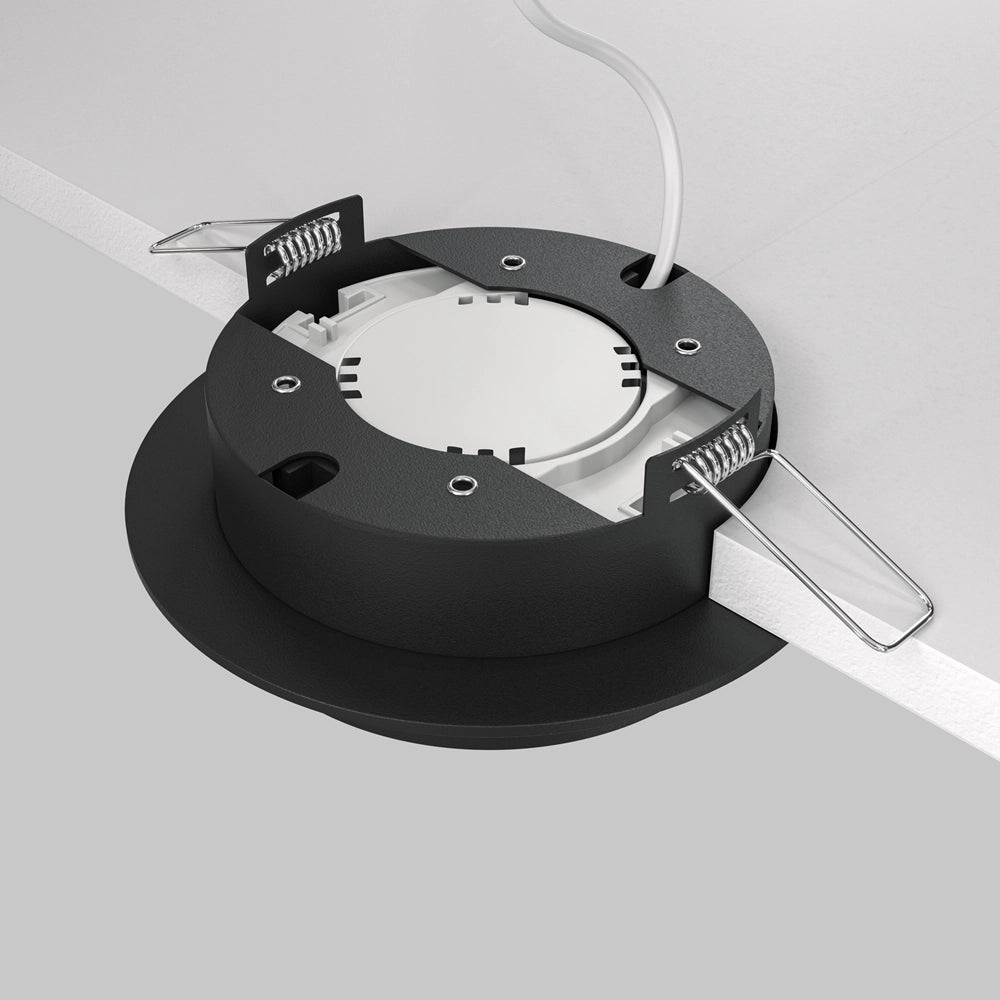 Maytoni Hoop faretto incasso tondo nero GX53 15W IP20