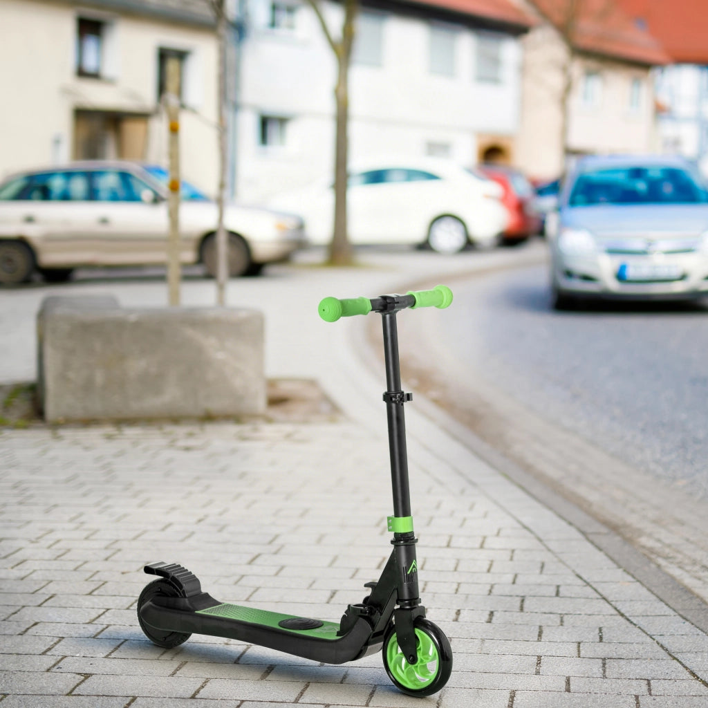 Trottinette elettrica per bambini ¨C zephmum ¨C verde, alluminio, acciaio, 71x36,5x75-80cm