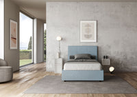 Letto 1 Piazza e Mezzo 120x190 cm Senza Rete Mika Azzurro