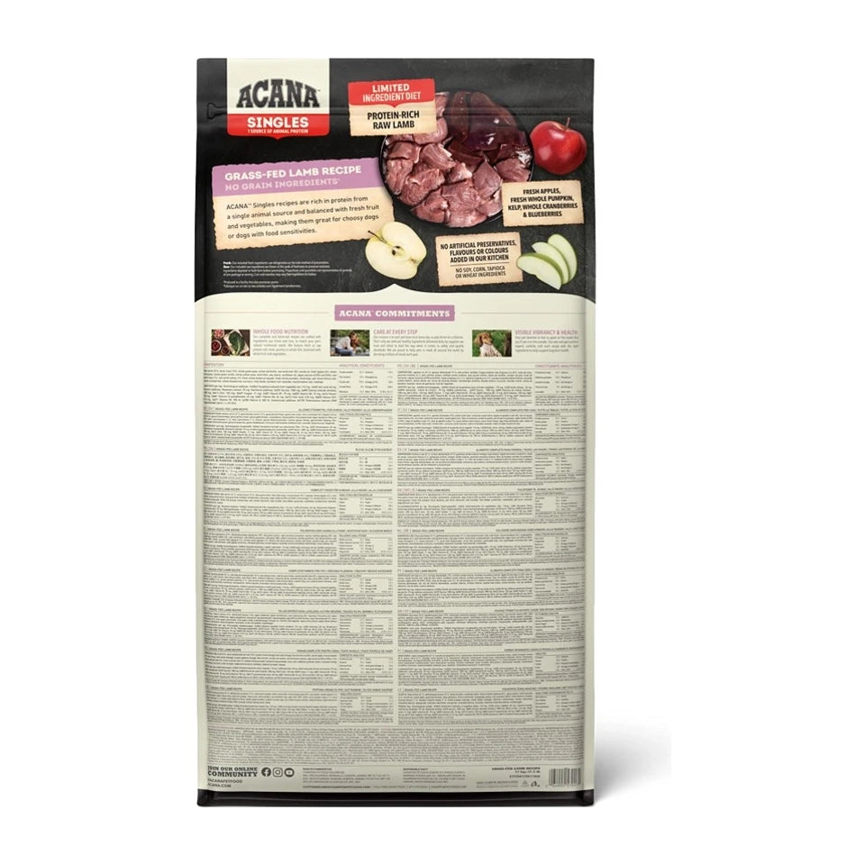 ACANA Singles Agnello allevato al pascolo - cibo secco per cani - 17 kg