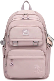 Borsa scuola per ragazzi e ragazze, borsa scuola impermeabile con portafoglio per laptop, borsa nylon 23L