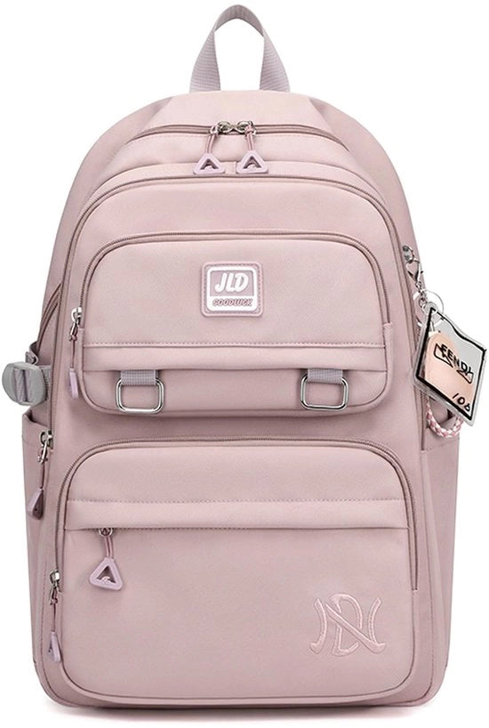 Borsa scuola per ragazzi e ragazze, borsa scuola impermeabile con portafoglio per laptop, borsa nylon 23L