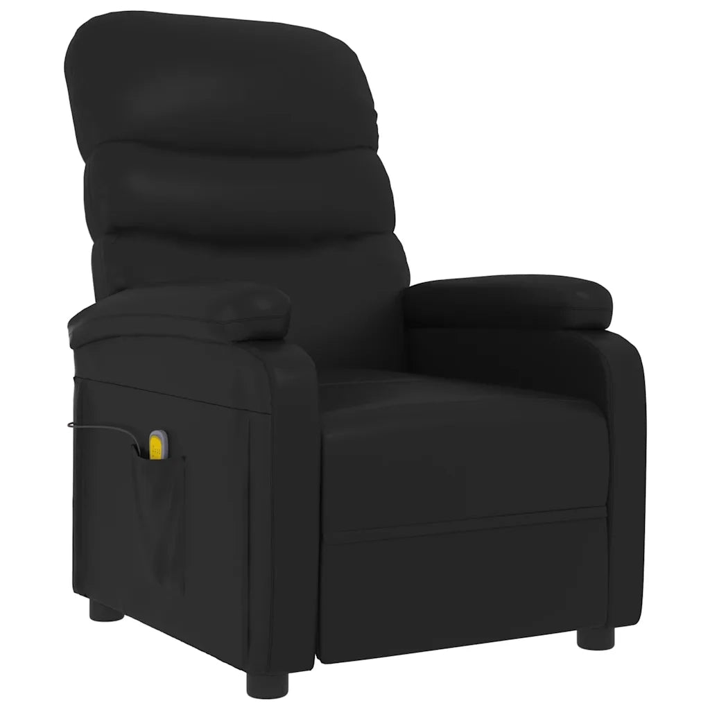Divano Sedia-Poltrona Massaggiante Nera in Similpelle 813090