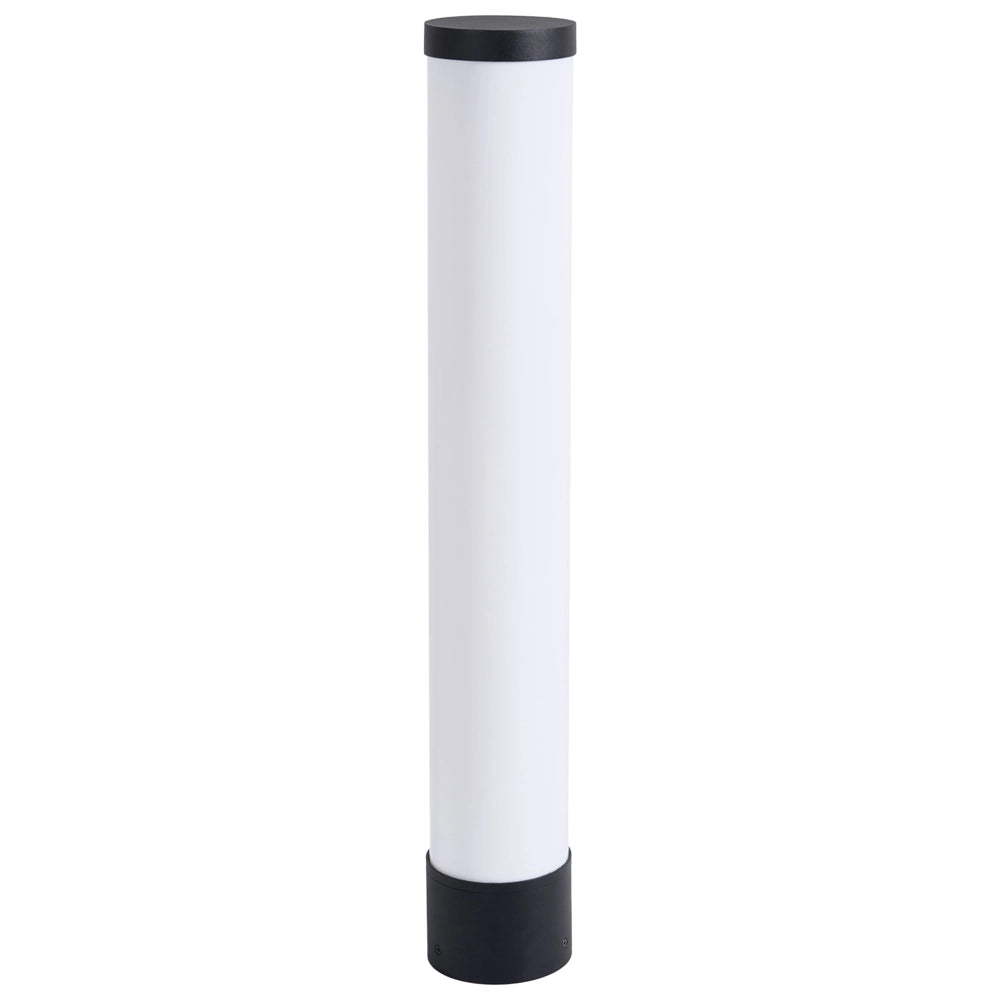Lampada Segnapasso LED da Esterno in Alluminio Nero 80 cm dal Design Moderno
