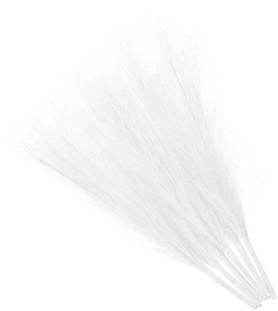 Pampas di Pluma 120cm - Filtro di Pampas per Vasi - Decorazione per Matrimoni - Piantine di Finto Erba - Soffice e Placido - Adatto per Interno/Esterno - Finta Erba Finta