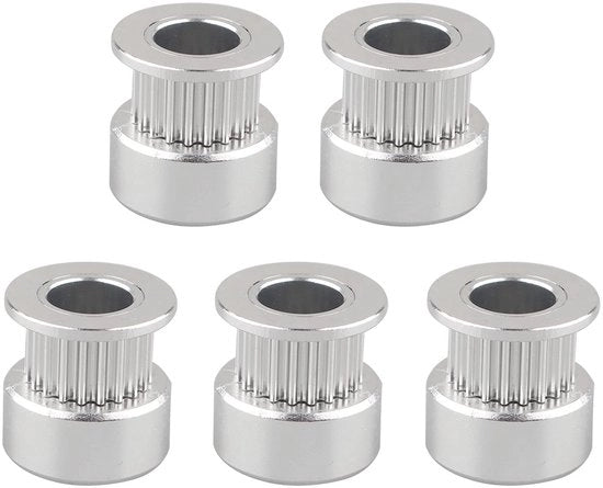 Pulley di Cinghia di Accensione 20 Denti - Alluminio - 6mm Larghezza - 8mm Bocca - 5 Pezzi - Adatto per Stampante 3D