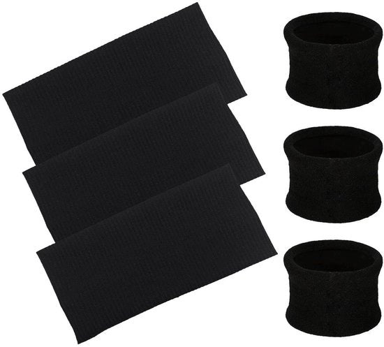 Cinture per capelli 3 pezzi - Cintura intrecciata - Cinturino elastico per capelli - Materiale morbido - Uso sportivo/alleggerente - Comfortevole e respirabile - Cintura per capelli