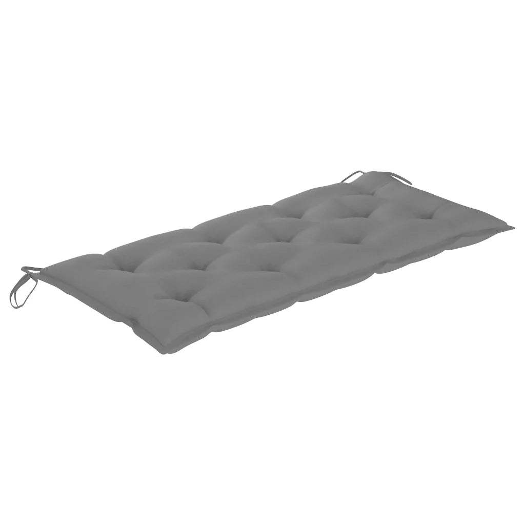 Panca da Giardino Pieghevole con Cuscino 118 cm in Bambù 3063865