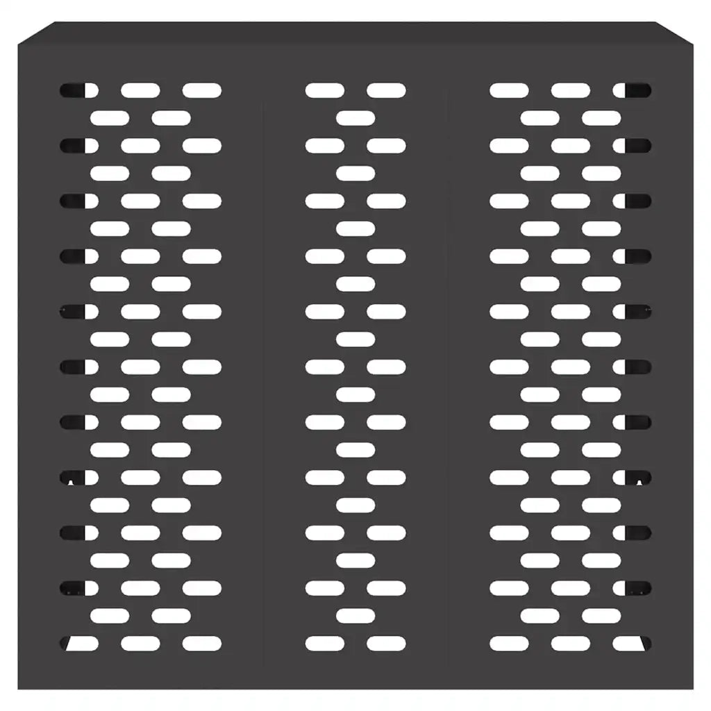 Copertura per condizionatore d'aria Nero 110 x 50 x 105 cm 865911