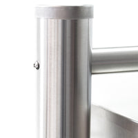 Cassetta postale condominiale autoportante, 8 posti, acciaio inox, 945 x 270 x 1500 mm, 2 moduli