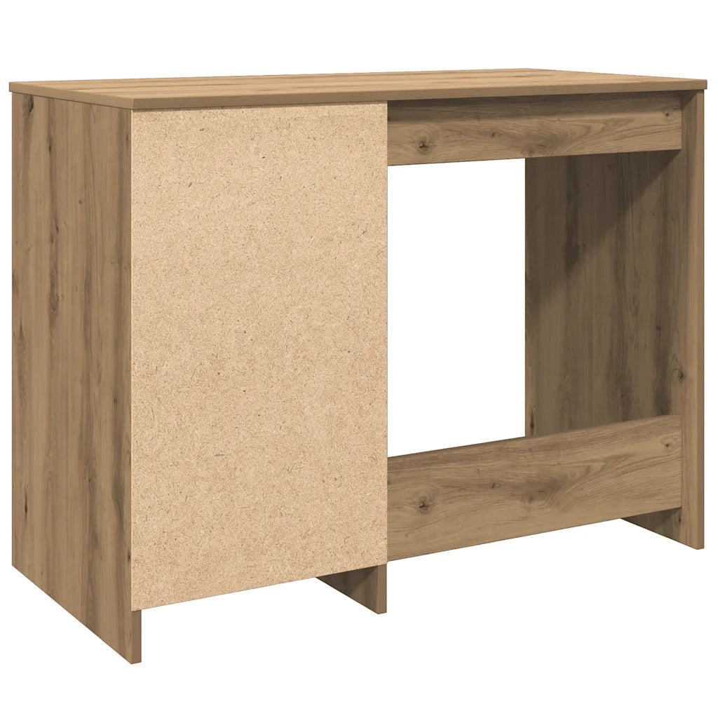 Scrivania | Tavolo da Ufficio Rovere Artigianale 100x50x76 cm in Legno Multistrato