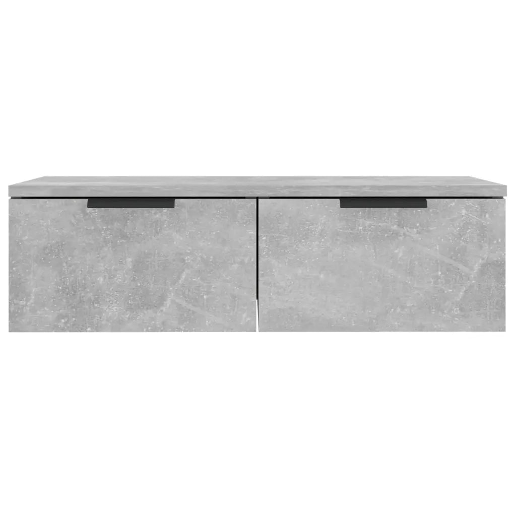 Armadietto a Muro | Mobili Pensili 2 pz Grigio Cemento 68x30x20cm Legno Multistrato