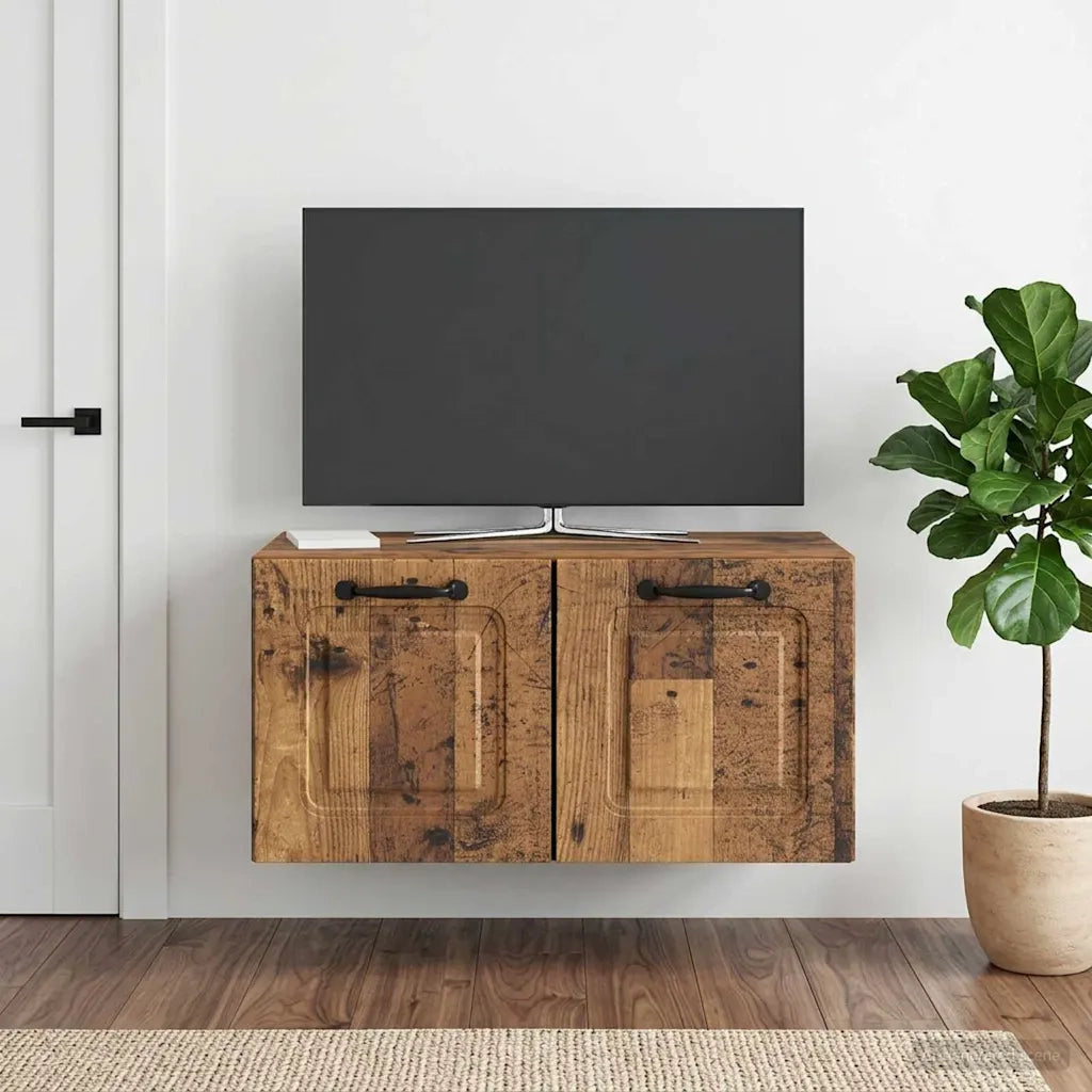 Mobile Porta TV da Muro Legno antico 59,5 x 31 x 30 cm 899393
