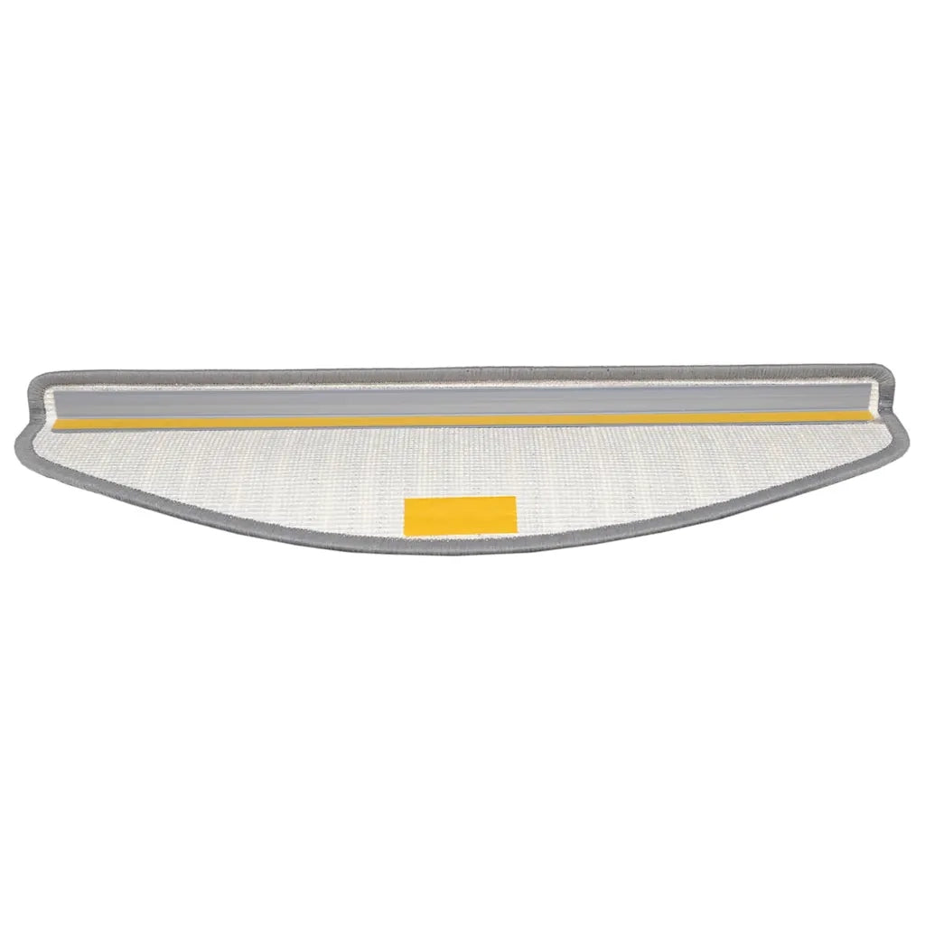 Tappetini per scale autoadesivi 15 pcs Grigio 65 x 21 x 4 cm