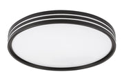 Plafoniera LED 39 cm 25W nero opaco tonda Epora Rabalux