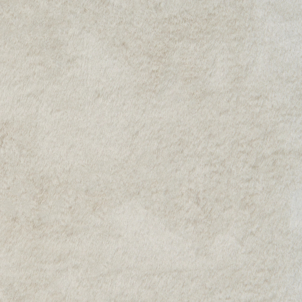 Tappeto Irregolare Beige Chiaro in Finta Pelliccia 80 x 120 cm a Pelo Lungo per Soggiorno con Retro in Poliestere Stile Moderno