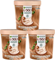 SET 3 GARNIER GOOD TINTA CAPELLI 7.12 BIONDO CAPPUCCINO COLORAZIONE PERMANENTE SENZA AMMONIACA 90% NATURALE