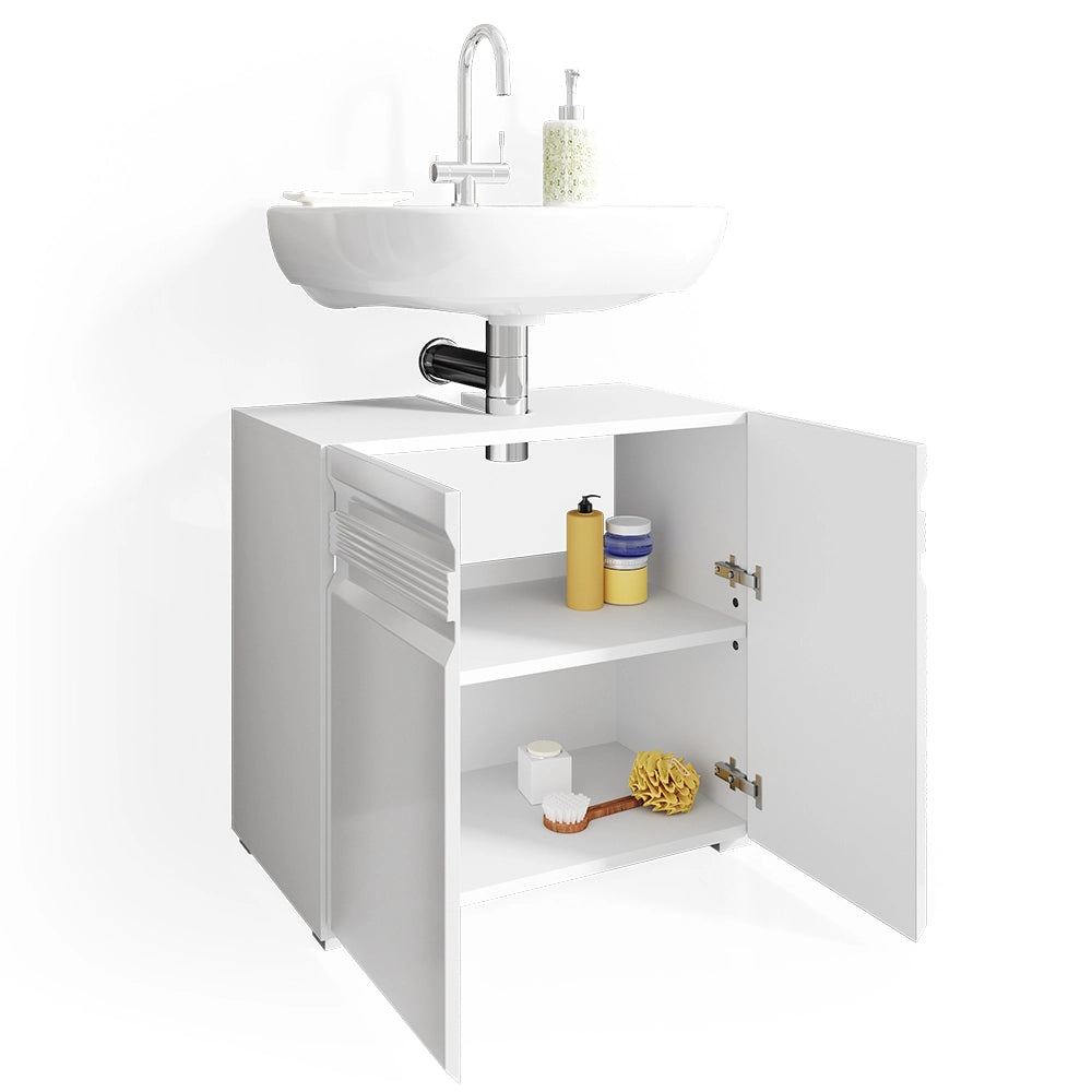 Vicco Mobile sottolavabo per bagno Bianco lucido 60 x 56 cm