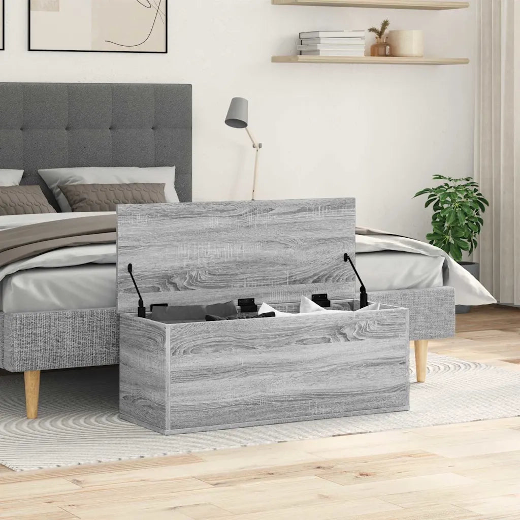 Contenitore Portaoggetti Grigio Sonoma 90x35x35 cm Truciolato 840686