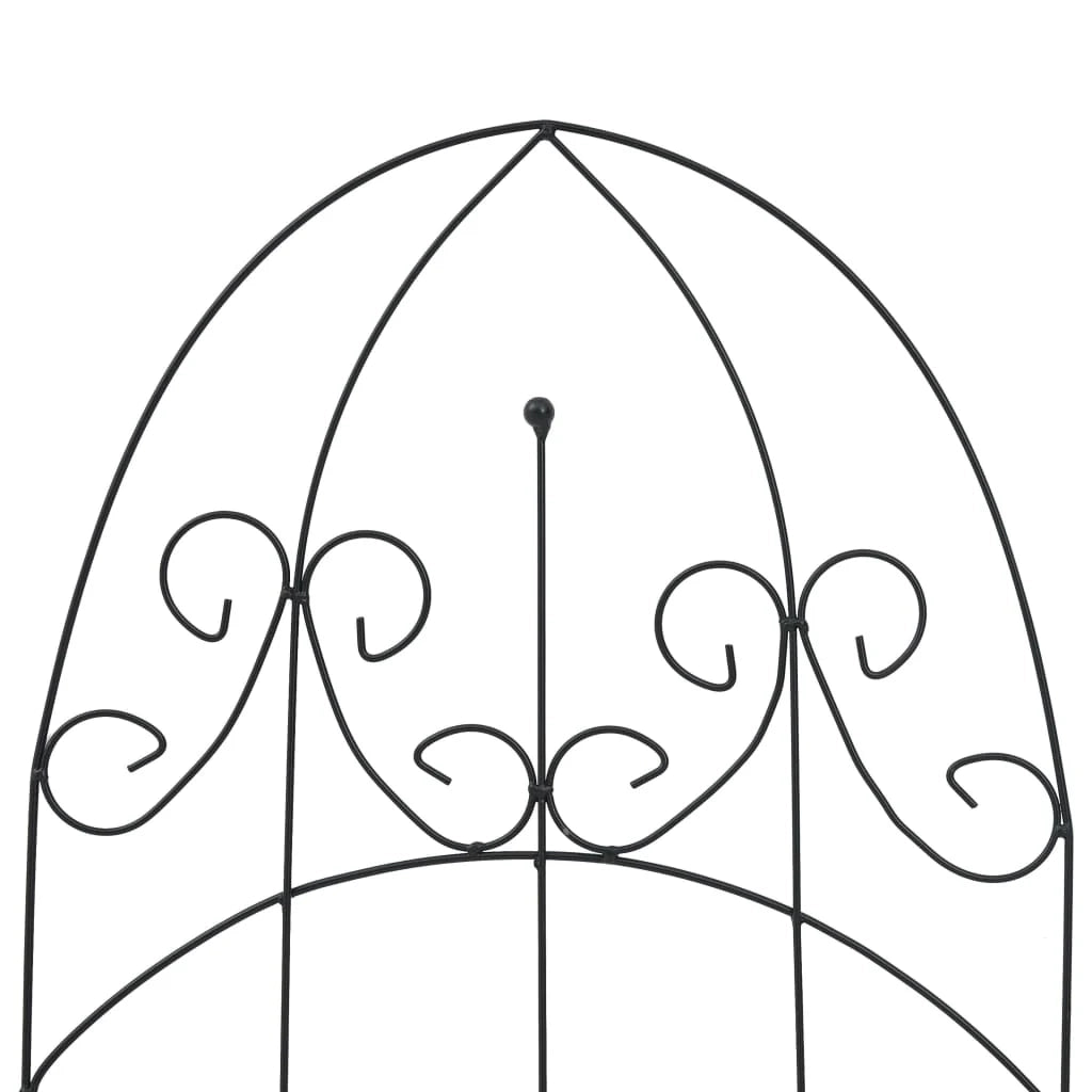 Supporti per piante rampicanti 3 pezzi 40 x 100 cm ferro nero 02_0045259