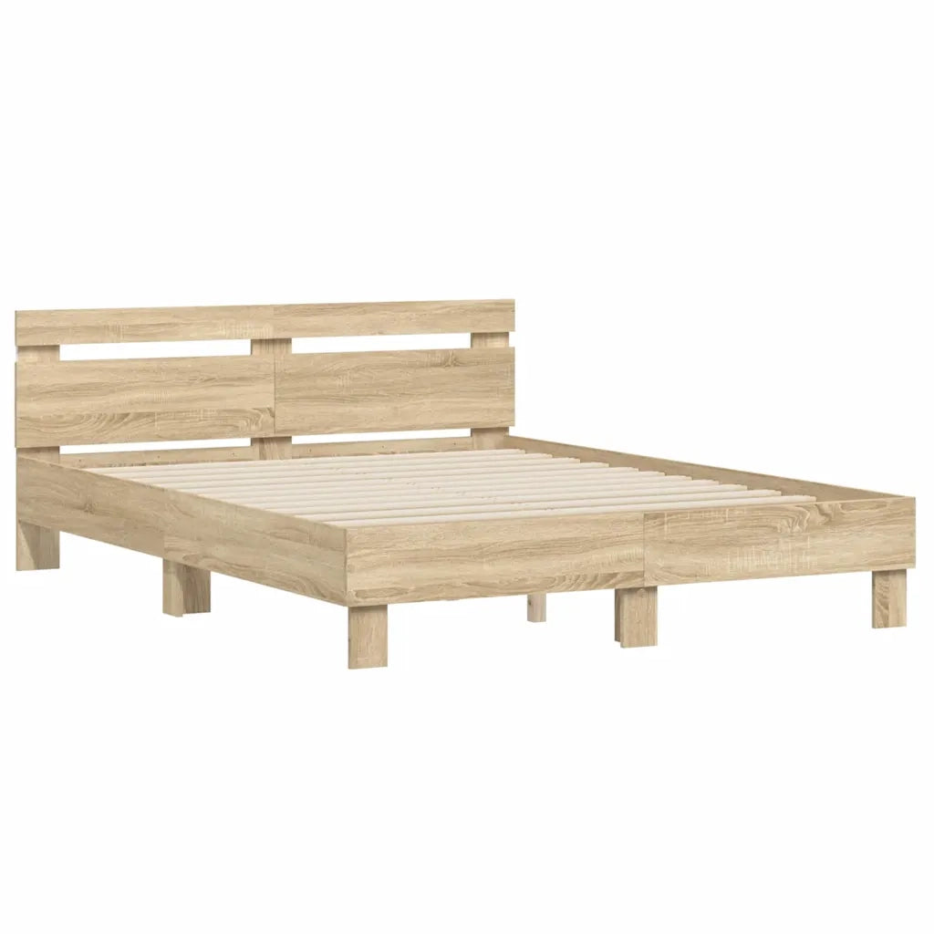 Struttura del letto-Giroletto Sonoma 152 x 203 cm Legno multistrato 990305