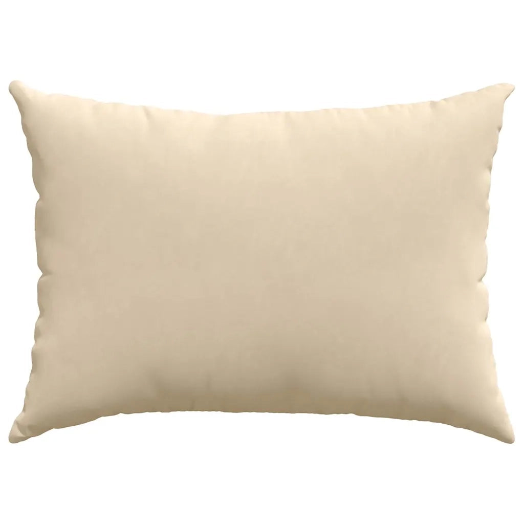 Cuscini da Divano 2 pz-Set di 2 Cuscini per Sofa Crema 70 x 50 cm Tessuto 509173