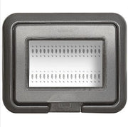 Bticino luna placca ip55 autoportante 3 posti antracite 24603l