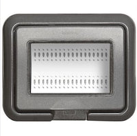 Bticino luna placca ip55 autoportante 3 posti antracite 24603l