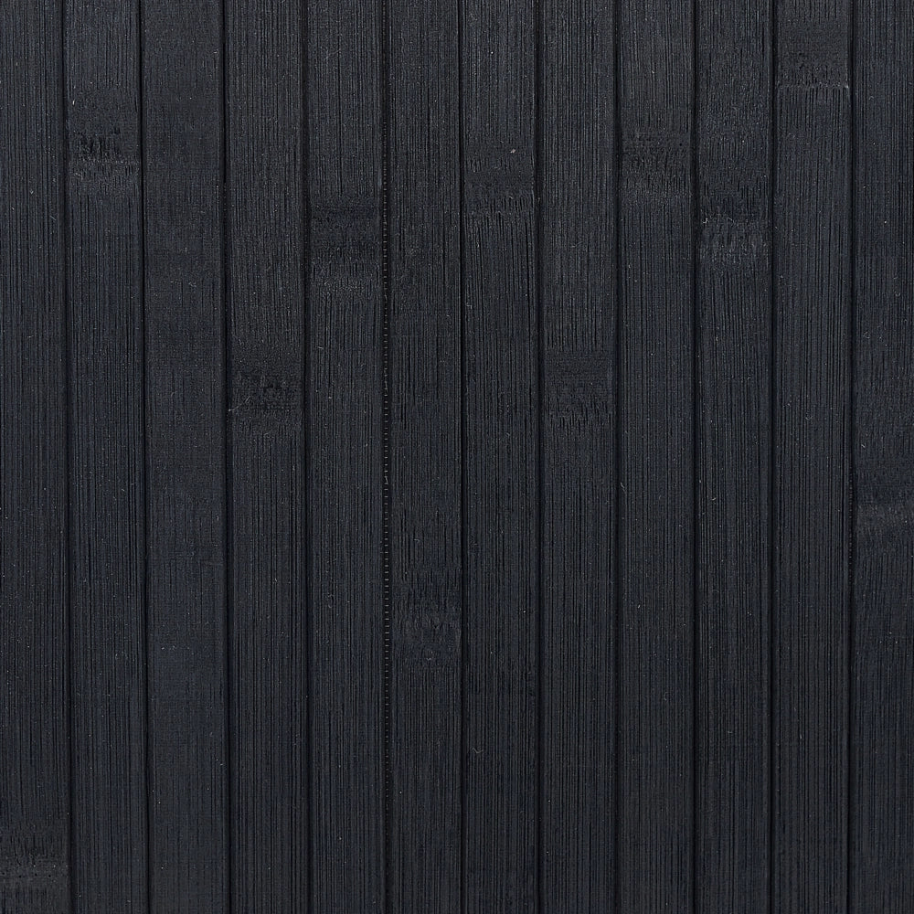 Cestino portaoggetti in bambù nero con coperchio Cestino per biancheria Accessori pratici lavanderia bucato