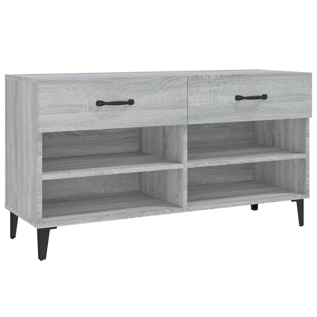 Scarpiera Sonoma 102 x 35 x 55 cm in legno ingegnerizzato grigio 02_0043419