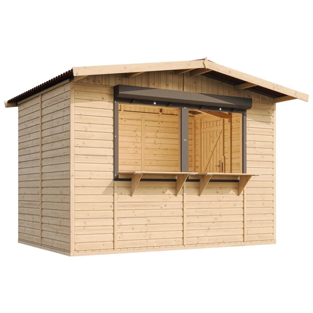 Chiosco in legno da giardino - 263 x 336 cm / 6 m2 - TIMBELA M150Z