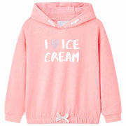 Felpa con Cappuccio da Bambina Rosa Brillante 140cod mxl 86909