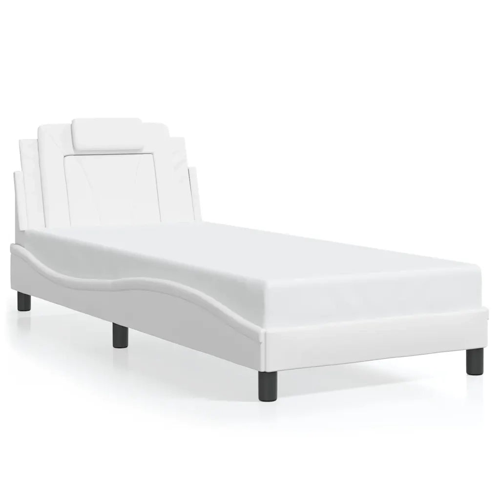 Giroletto con Testiera Bianco 90x200 cm in Similpellecod mxl 115080