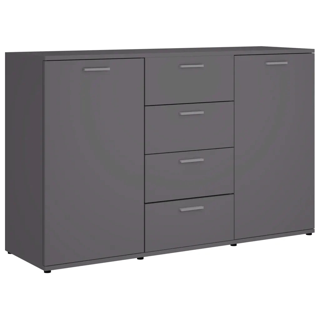 Credenza Grigia 120x35,5x75 cm in Truciolato cod mxl 14843