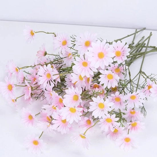 Set di fiori artificiali da 12 pezzi - Fiori di margherita per decorazione