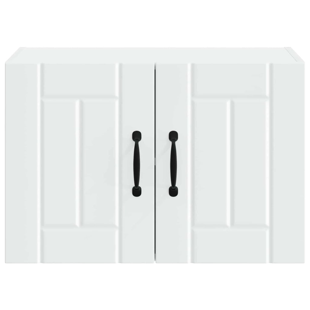 Set di 2 pensili da cucina moderni per un'organizzazione efficiente 60 x 31 x 40 cm legno composito bianco 02_0053943