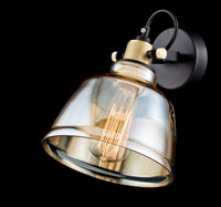 Lampada da parete Pendant in Metallo Irving Nero