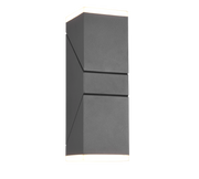 Applique da esterno LED 2 luci, alluminio, antracite, 9x28x10,6 cm, Avon