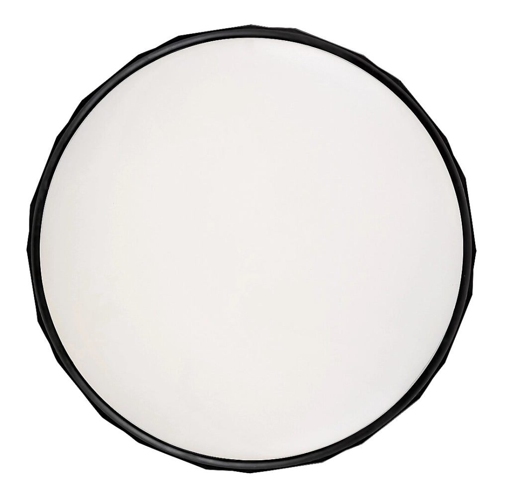 Plafoniera LED 39cm 25W nera opaca tonda Nessira Rabalux