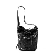 Borse a mano/a tracolla da donna in vera pelle, colore nero