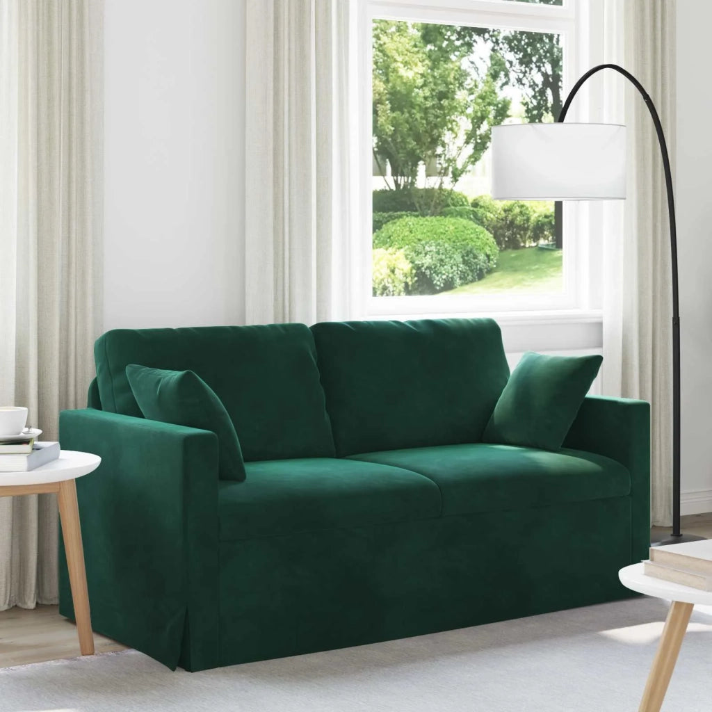 Divano Verde Scuro 158 x 78 x 80 cm Velluto 42024424