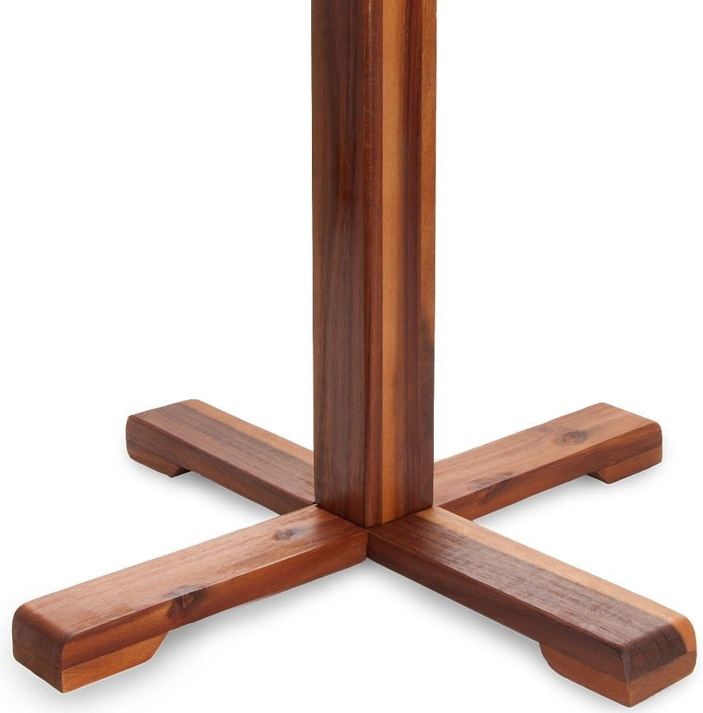 Casaria Tavolo da Giardino Sunrise Rotondo Legno di Acacia Massello Ø70,5cm Tavolino Esterno