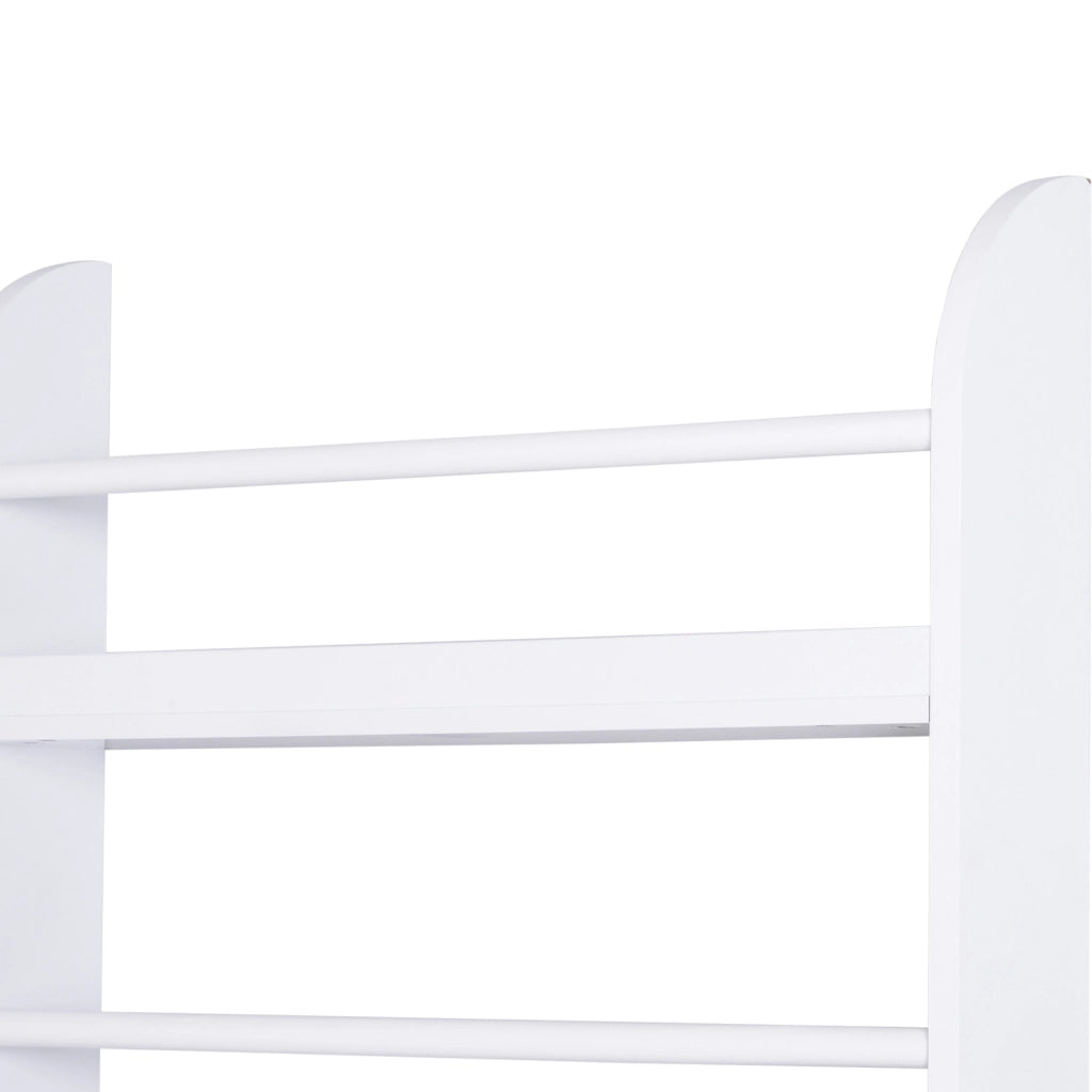 Libreria a muro 4 livelli ¨C Zephmum ¨C Bianco 59x12x113 cm