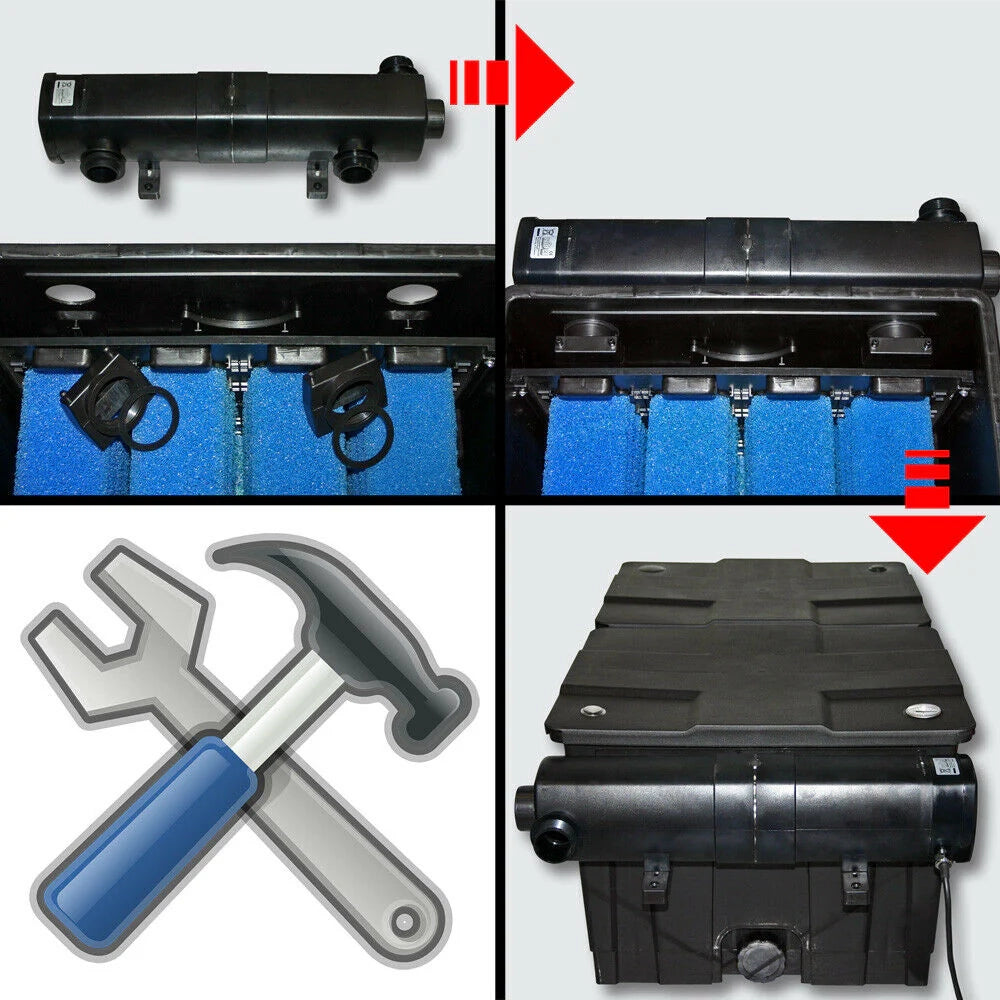 Filtro biologico per laghetto da 60.000 litri sedimentazione filtrazione 16_0002431