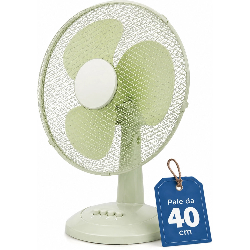 Ventilatore da Tavolo Autoportante SalviaPotenza 45W Diametro 40cm 3 Velocità