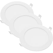Pannello led incasso 155cm 12watt slim tondo alimentatore incluso 2700k pezzi 3