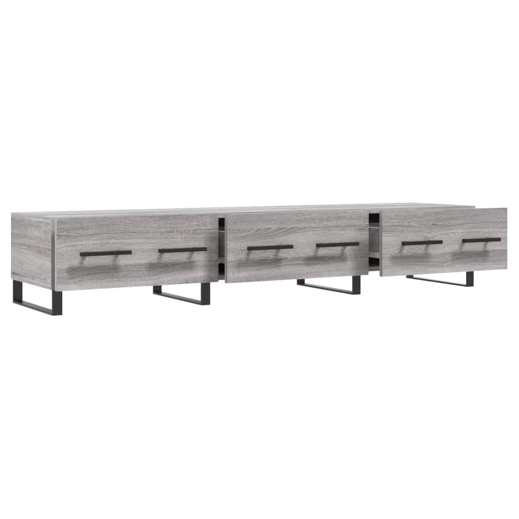 Mobile Porta TV Grigio Sonoma 150x36x30 cm in Legno Multistrato