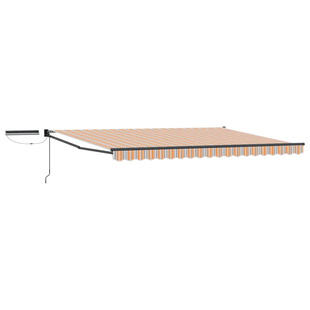 Tettuccio Elettrico Retrattile Blu e Arancione 5 x 3 m 3420187